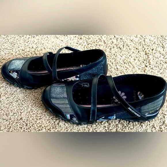 Skechers Bikers Flirt in Black - Picture 2 of 7